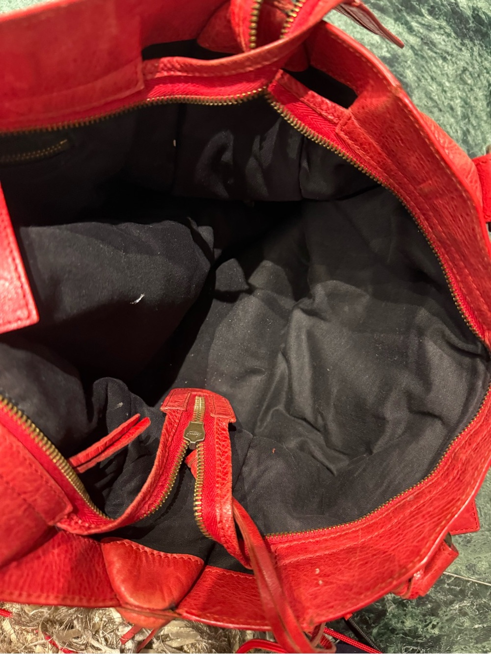 Authentic Balenciaga Red City Bag - Picture 7 of 9